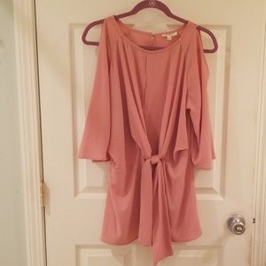 Umgee 3/4 length cold shoulder blouse